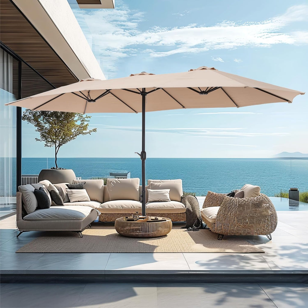 15ft Patio Umbrella with Base Included